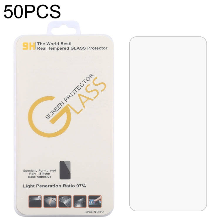 50 PCS 0.26mm 9H 2.5D Tempered Glass Film, For AGM X5 (50 PCS), For Nokia C01 Plus (50 PCS), For Nokia XR20 (50 PCS), For Blackview BL5000 Dual (50 PCS), For CAT S42 H+ (50 PCS), For Cubot Max 3 (50 PCS), For Doogee V10 5G (50 PCS)