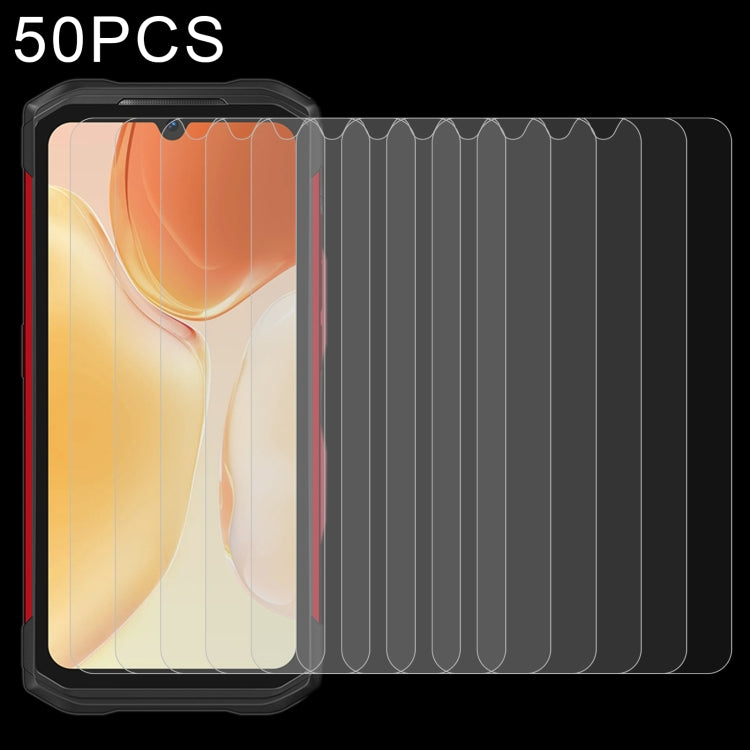 50 PCS 0.26mm 9H 2.5D Tempered Glass Film, For DOOGEE S89 (50 PCS)