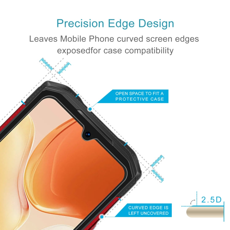 50 PCS 0.26mm 9H 2.5D Tempered Glass Film, For DOOGEE S89 (50 PCS)