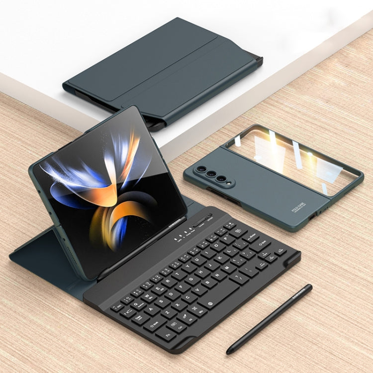 Magnetic Folding Bluetooth Keyboard Leather Case, For Samsung Galaxy Z Fold4 5G