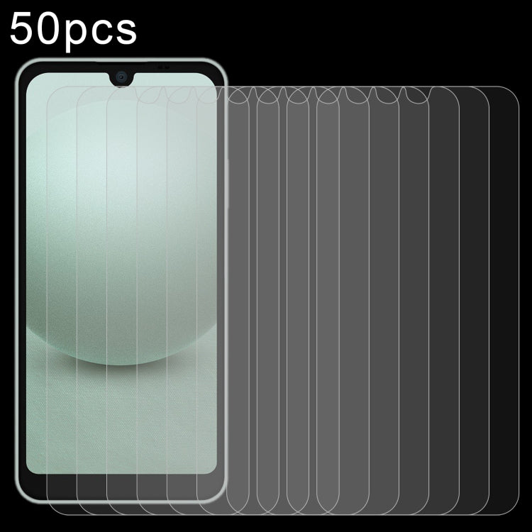 50pcs 0.26mm 9H 2.5D Tempered Glass Film, For Sharp Basio Active3, For Sharp Aquos Sense9 Plus, For Sharp Aquos Sense9, For Sharp Aquos R9 Pro, For Sharp Aquos Wish4, For Sharp Aquos R9, For Sharp Basio Active, For Sharp Aquos R8 Pro, For Sharp Aquos R8