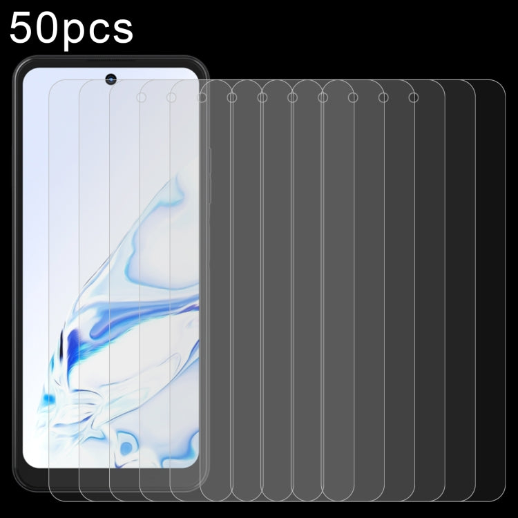 50pcs 0.26mm 9H 2.5D Tempered Glass Film, For Hotwav Note 12, For Hotwav Cyber X Pro