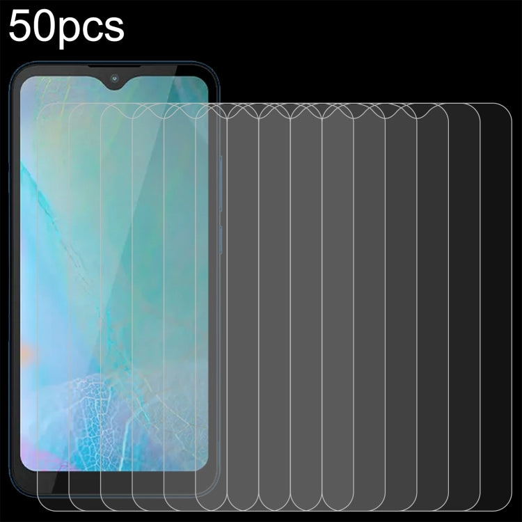 50pcs 0.26mm 9H 2.5D Tempered Glass Film, For Hisense Infinity H60 Zoom, For Hisense Infinity H50S 5G, For Hisense E32 Pro, For Hisense U60, For Hisense H60