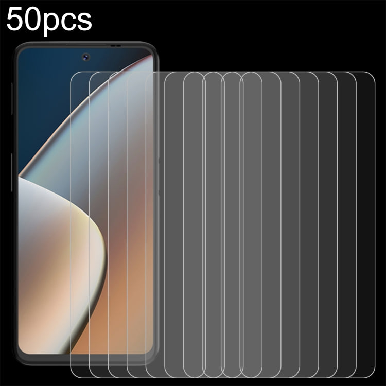 50pcs 0.26mm 9H 2.5D Tempered Glass Film, For Hisense Infinity H60 Zoom, For Hisense Infinity H50S 5G, For Hisense E32 Pro, For Hisense U60
