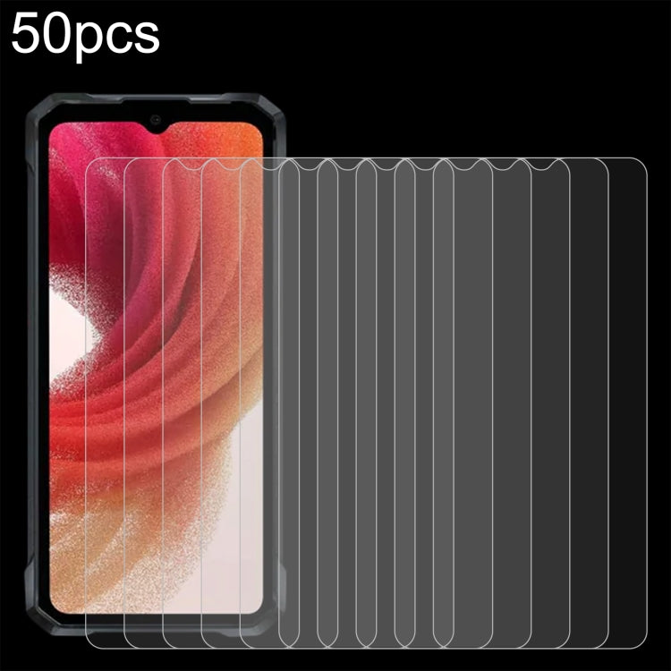 50pcs 0.26mm 9H 2.5D Tempered Glass Film, For HOTWAV Hyper 7 Pro, For HOTWAV Cyber 15, For HOTWAV Note 13, For HOTWAV W11, For HOTWAV T7, For HOTWAV Note 13 Pro, For HOTWAV W10 Pro, For HOTWAV W10, For HOTWAV T5 Max