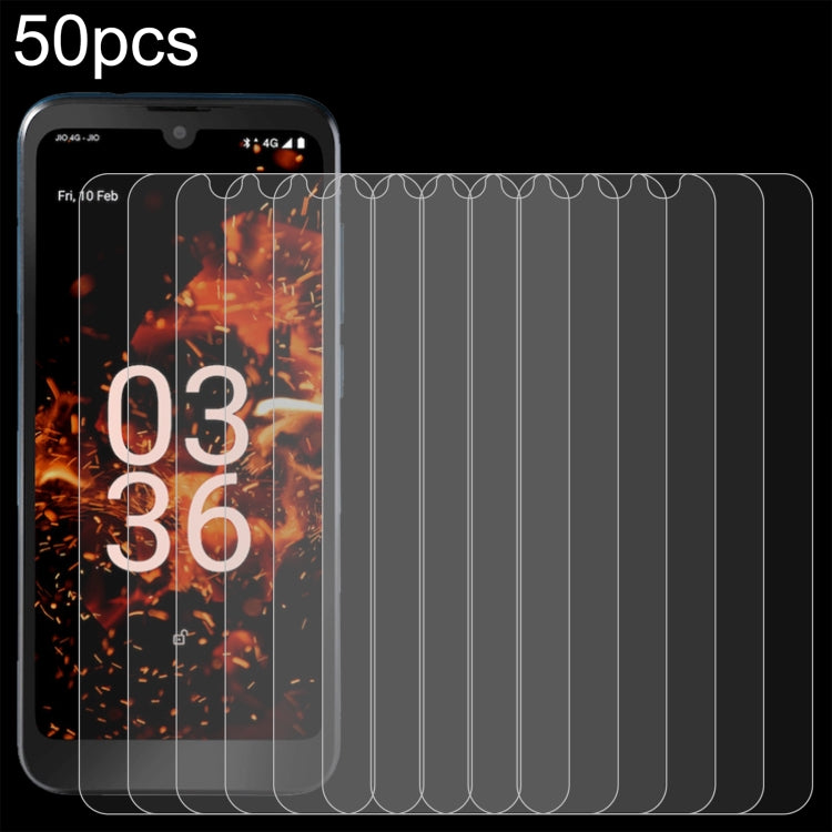 50pcs 0.26mm 9H 2.5D Tempered Glass Film, For Orbic Fun+ 4G