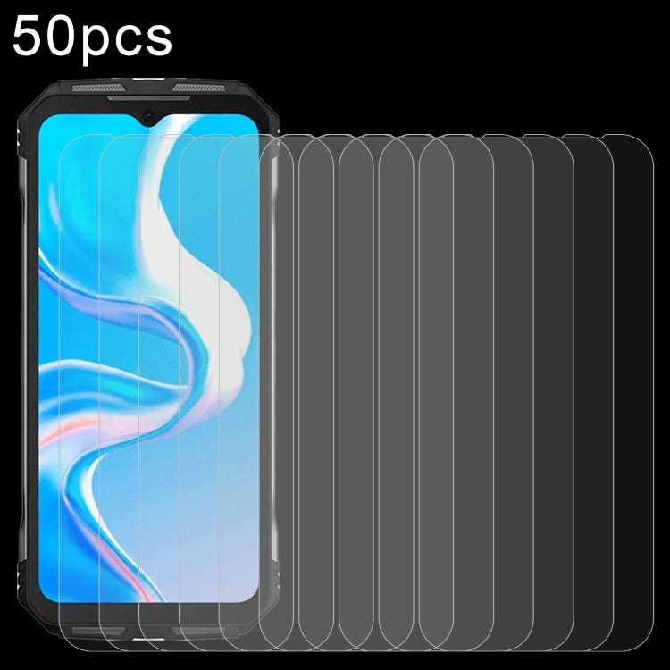 50pcs 0.26mm 9H 2.5D Tempered Glass Film, For DOOGEE Note 59 Pro / Note 59, For DOOGEE Fire 6 Max, For DOOGEE S119, For DOOGEE V31GT