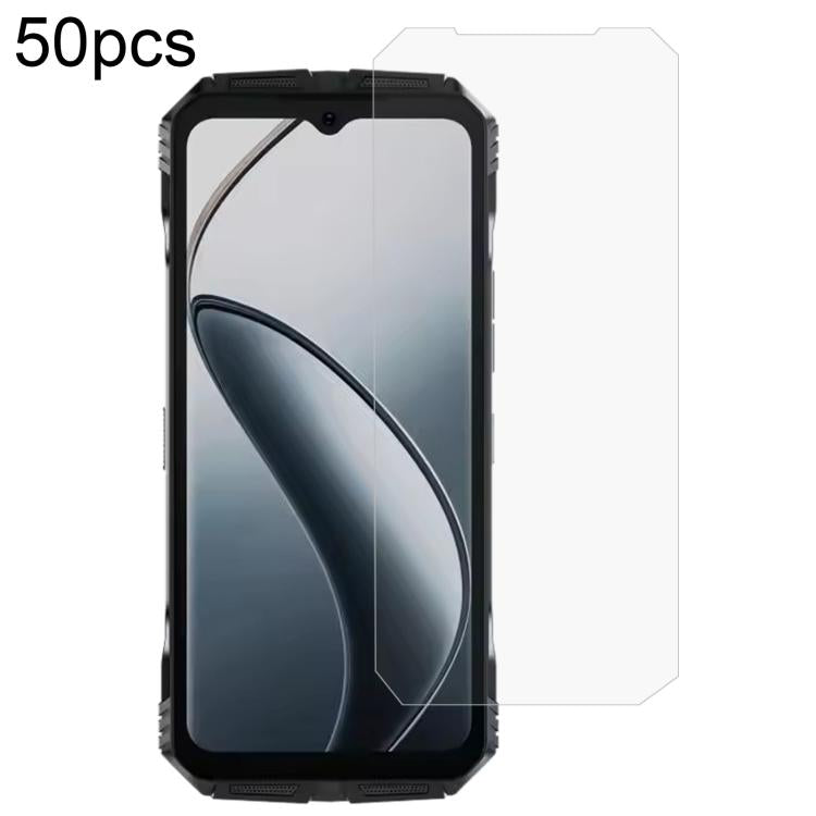 50pcs 0.26mm 9H 2.5D Tempered Glass Film, For DOOGEE Note 59 Pro / Note 59, For DOOGEE Fire 6 Max, For DOOGEE S119, For DOOGEE V31GT