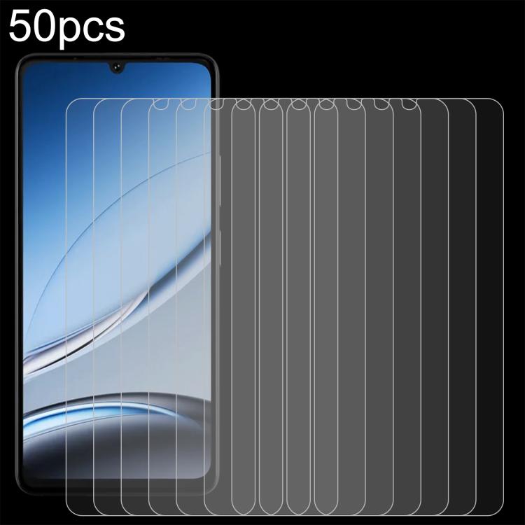 50pcs 0.26mm 9H 2.5D Tempered Glass Film, For DOOGEE Note 59 Pro / Note 59, For DOOGEE Fire 6 Max, For DOOGEE S119, For DOOGEE V31GT