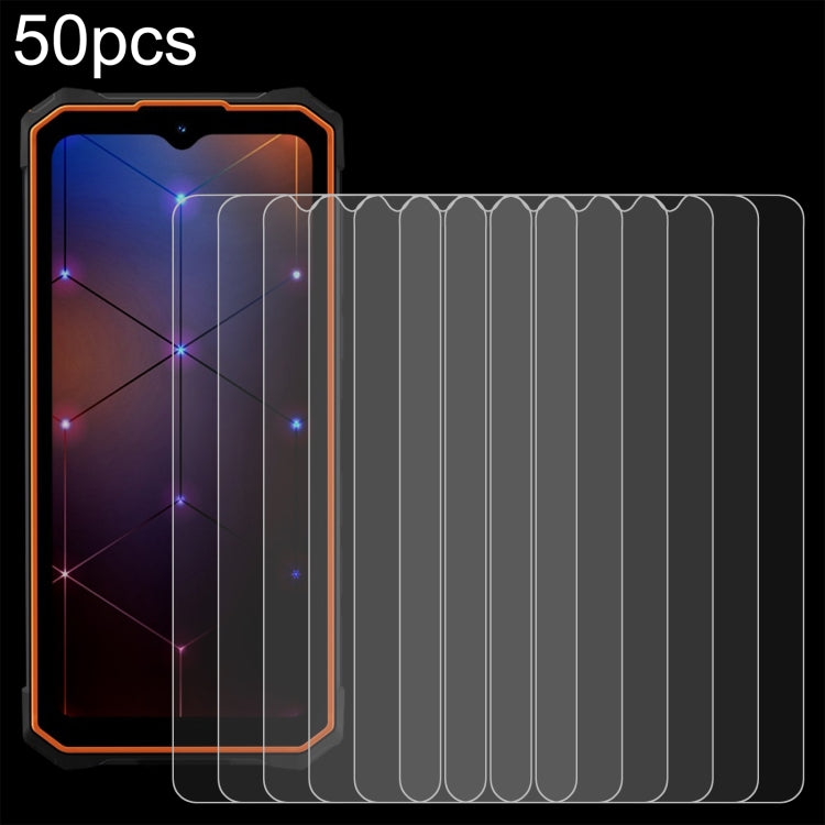 50pcs 0.26mm 9H 2.5D Tempered Glass Film, For HOTWAV Cyber 13, For HOTWAV T7 Pro, For HOTWAV Cyber 13 Pro