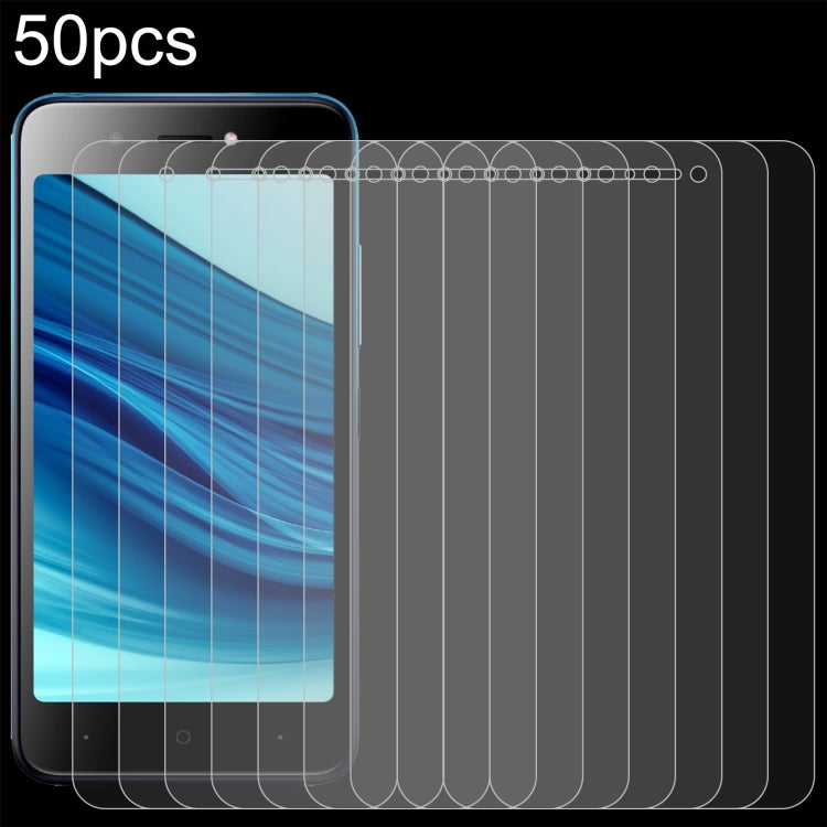 50pcs 0.26mm 9H 2.5D Tempered Glass Film, For itel P55 5G, For itel RS4, For itel S24, For itel P55+, For itel P55, For itel A05s, For itel A70, For itel A60s, For Itel A35, For itel A25, For itel S23+