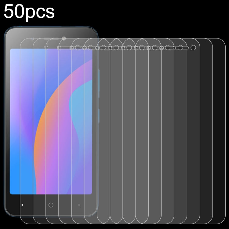 50pcs 0.26mm 9H 2.5D Tempered Glass Film, For itel P55 5G, For itel RS4, For itel S24, For itel P55+, For itel P55, For itel A05s, For itel A70, For itel A60s, For Itel A35, For itel A25, For itel S23+