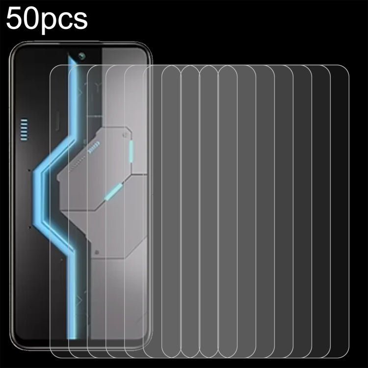 50pcs 0.26mm 9H 2.5D Tempered Glass Film, For Itel Power 70, For Itel S25 Ultra, For Itel S25, For Itel A80, For Itel P65, For Itel A50C, For Itel A50, For Itel S18 Pro, For Itel P40+, For Itel A23 Pro, For Itel P55 5G, For Itel RS4, For Itel S24