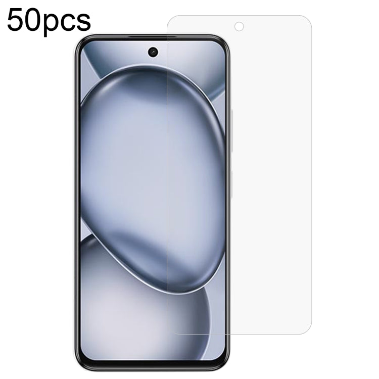 50pcs 0.26mm 9H 2.5D Tempered Glass Film, For Itel Power 70, For Itel S25 Ultra, For Itel S25, For Itel A80, For Itel P65, For Itel A50C, For Itel A50, For Itel S18 Pro, For Itel P40+, For Itel A23 Pro, For Itel P55 5G, For Itel RS4, For Itel S24