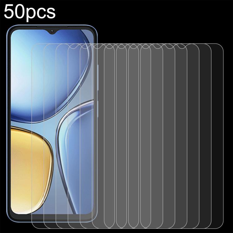50pcs 0.26mm 9H 2.5D Tempered Glass Film