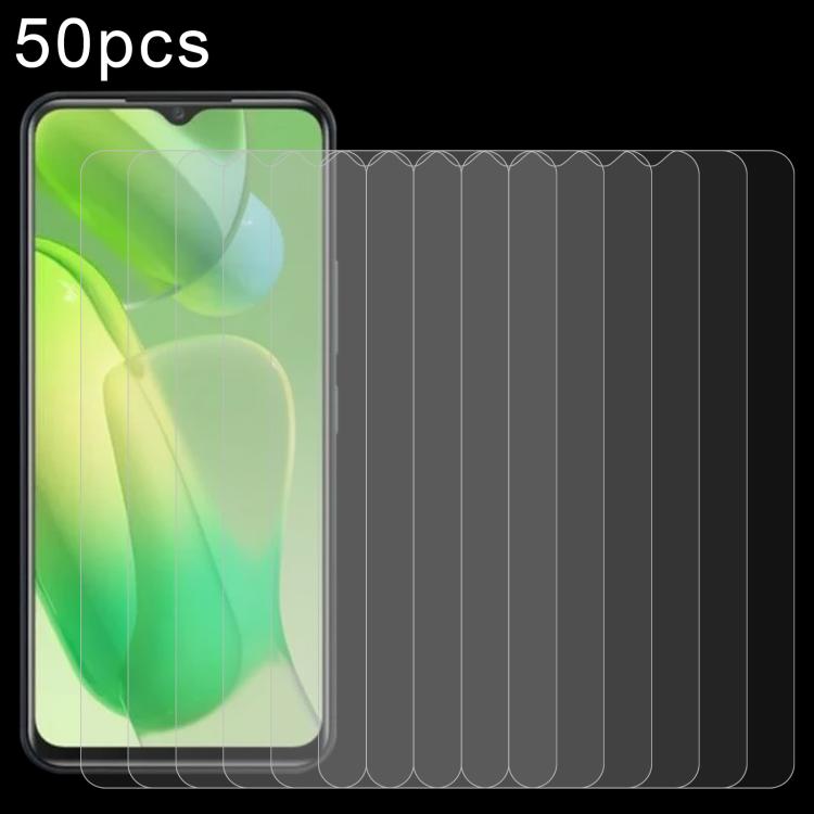 50pcs 0.26mm 9H 2.5D Tempered Glass Film