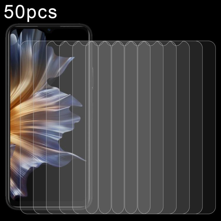 50pcs 0.26mm 9H 2.5D Tempered Glass Film, For itel Zeno 20 Max 4G, For itel A100C 4G, For itel A100 4G, For itel Super 26 Ultra, For itel TS Pro, For itel Zeno 20, For itel A20, For itel A24 Pro, For itel Vision 5, For itel A90, For itel City 100      ...
