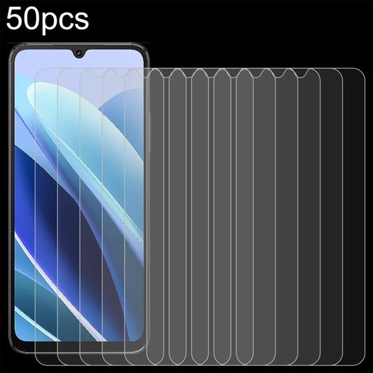 50pcs 0.26mm 9H 2.5D Tempered Glass Film