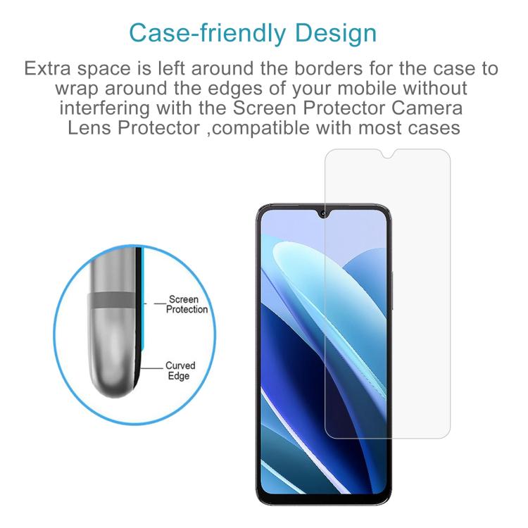 50pcs 0.26mm 9H 2.5D Tempered Glass Film