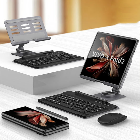 GKK Bluetooth Keyboard + Folding Holder + Capacitive Pen + Bluetooth Mouse, For vivo X Fold2