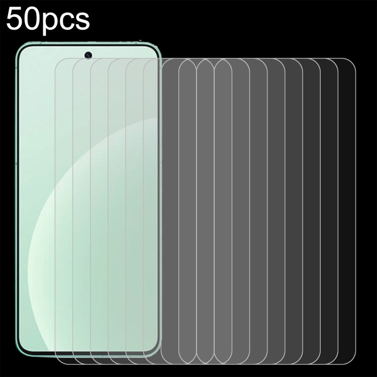 50pcs 0.26mm 9H 2.5D Tempered Glass Film, For Meizu Note 16 Pro, For Meizu Lucky 08, For Meizu Blue 20, For Meizu 21 Note, For Meizu 21 Pro, For Meizu 21, For Meizu 20 Classic