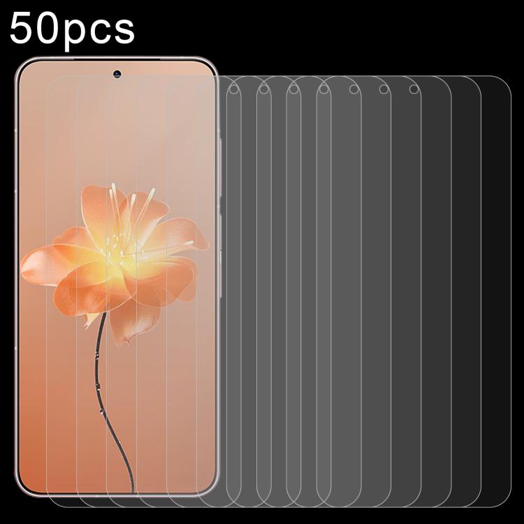 50pcs 0.26mm 9H 2.5D Tempered Glass Film, For Meizu 22 5G, For Meizu Note 21, For Meizu Note 21 Pro, For Meizu Note 16 Pro, For Meizu Lucky 08, For Meizu Blue 20, For Meizu 21 Note, For Meizu 21 Pro, For Meizu 21, For Meizu 20 Classic