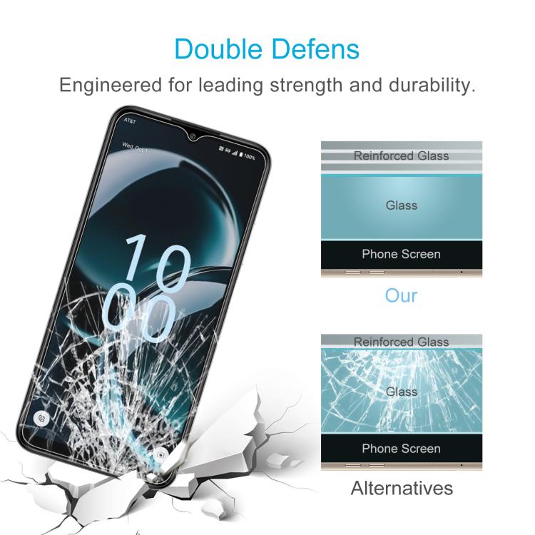 50pcs 0.26mm 9H 2.5D Tempered Glass Film, For AT&T Verge 2, For AT&T Verge, For AT&T Motivate 4, For AT&T Propel 5G