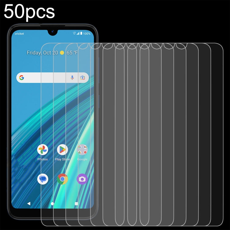 50pcs 0.26mm 9H 2.5D Tempered Glass Film, For Cricket Icon 2026, For Cricket Icon Pro 2026, For Cricket Vision Plus, For Cricket Vision 3, For Cricket Magic 2 5G, For Cricket Debut S3, For Cricket Outlast, For Cricket Debut S2, For Cricket Magic 5G