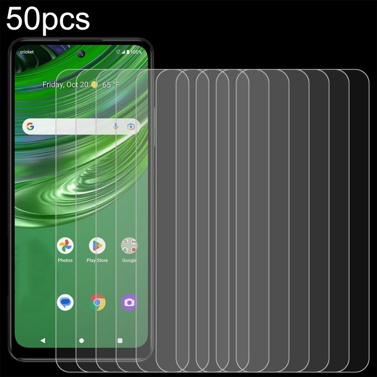 50pcs 0.26mm 9H 2.5D Tempered Glass Film, For Cricket Icon 2026, For Cricket Icon Pro 2026, For Cricket Vision Plus, For Cricket Vision 3, For Cricket Magic 2 5G, For Cricket Debut S3, For Cricket Outlast, For Cricket Debut S2, For Cricket Magic 5G