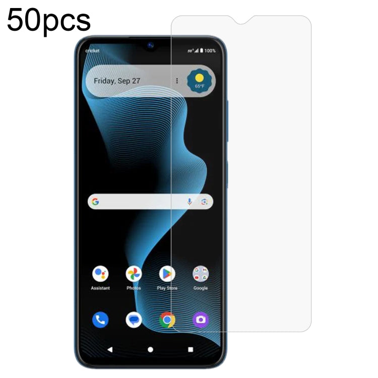 50pcs 0.26mm 9H 2.5D Tempered Glass Film, For Cricket Icon 2026, For Cricket Icon Pro 2026, For Cricket Vision Plus, For Cricket Vision 3, For Cricket Magic 2 5G, For Cricket Debut S3, For Cricket Outlast, For Cricket Debut S2, For Cricket Magic 5G
