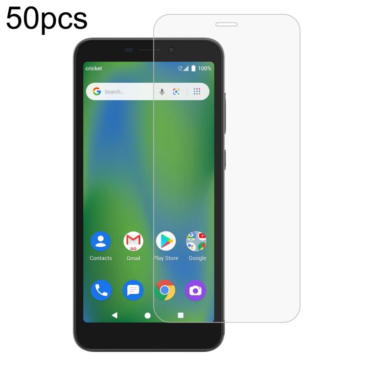 50pcs 0.26mm 9H 2.5D Tempered Glass Film, For Cricket Icon 2026, For Cricket Icon Pro 2026, For Cricket Vision Plus, For Cricket Vision 3, For Cricket Magic 2 5G, For Cricket Debut S3, For Cricket Outlast, For Cricket Debut S2, For Cricket Magic 5G