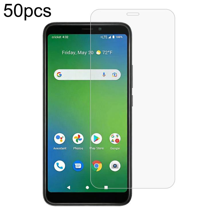 50pcs 0.26mm 9H 2.5D Tempered Glass Film, For Cricket Icon 2026, For Cricket Icon Pro 2026, For Cricket Vision Plus, For Cricket Vision 3, For Cricket Magic 2 5G, For Cricket Debut S3, For Cricket Outlast, For Cricket Debut S2, For Cricket Magic 5G