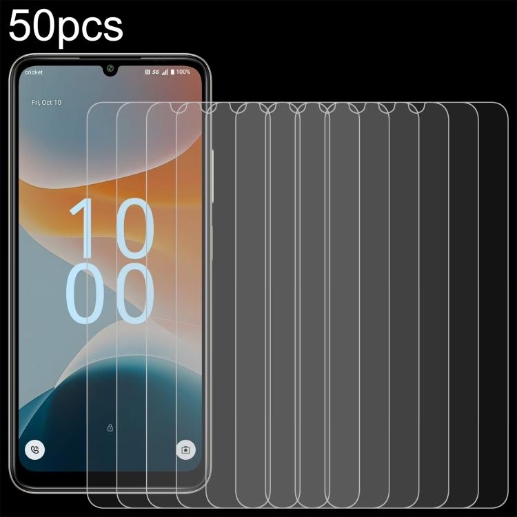 50pcs 0.26mm 9H 2.5D Tempered Glass Film, For Cricket Icon 2026, For Cricket Icon Pro 2026, For Cricket Vision Plus, For Cricket Vision 3, For Cricket Magic 2 5G, For Cricket Debut S3, For Cricket Outlast, For Cricket Debut S2, For Cricket Magic 5G