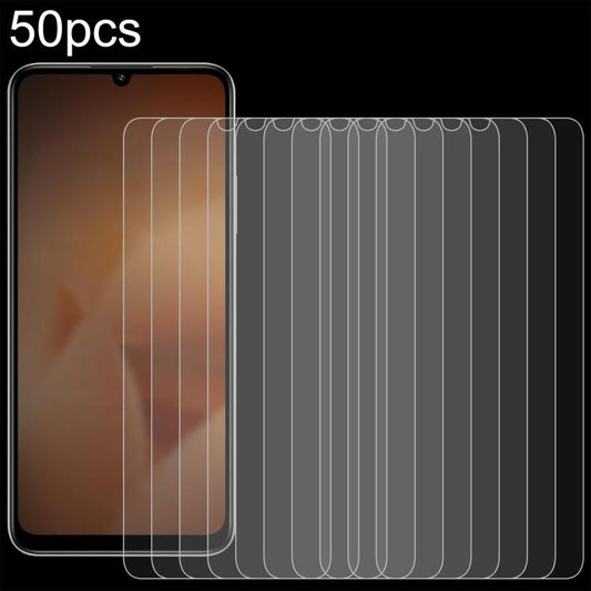 50pcs 0.26mm 9H 2.5D Tempered Glass Film