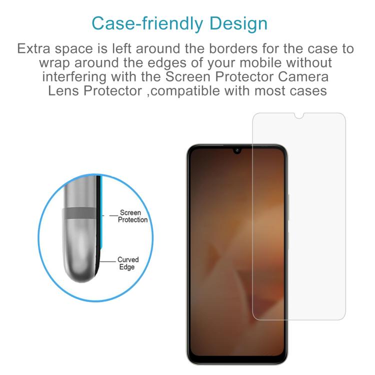 50pcs 0.26mm 9H 2.5D Tempered Glass Film