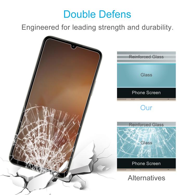 50pcs 0.26mm 9H 2.5D Tempered Glass Film