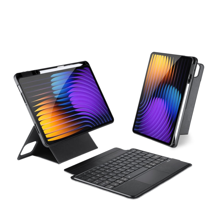 DUX DUCIS DK Floating Magnetic Keyboard Leather Tablet Case with Holder, For Xiaomi Pad 7 / 7 Pro, For Xiaomi Pad 6 / 6 Pro, For Xiaomi Pad 5 / 5 Pro