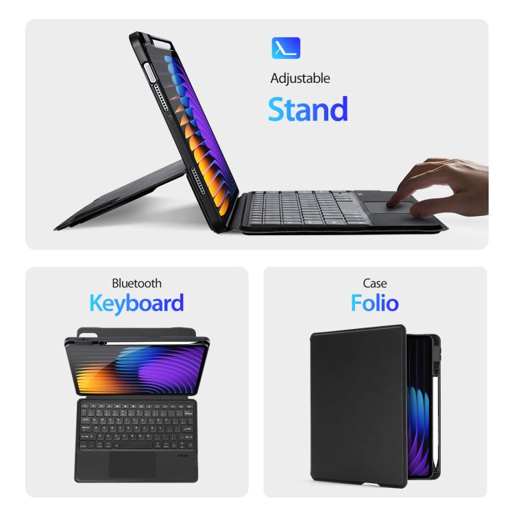 DUX DUCIS DK Floating Magnetic Keyboard Leather Tablet Case with Holder, For Xiaomi Pad 7 / 7 Pro, For Xiaomi Pad 6 / 6 Pro, For Xiaomi Pad 5 / 5 Pro