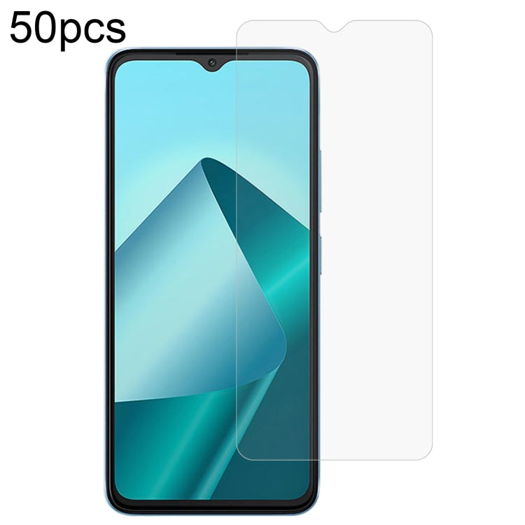 50pcs 0.26mm 9H 2.5D Tempered Glass Film, For Wiko T30 5G, For Wiko Hi Enjoy 80 Pro, For Wiko Hi Enjoy 80S, For Wiko Hi Enjoy 70 Plus, For Wiko T60, For Wiko Hi Enjoy 70, For Wiko T20, For Wiko Hi Enjoy 60s