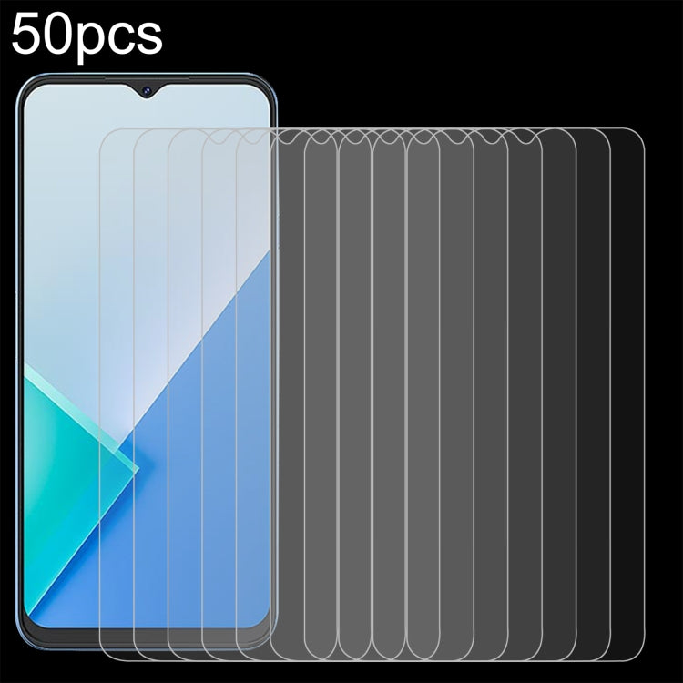 50pcs 0.26mm 9H 2.5D Tempered Glass Film, For Wiko T30 5G, For Wiko Hi Enjoy 80 Pro, For Wiko Hi Enjoy 80S, For Wiko Hi Enjoy 70 Plus, For Wiko T60, For Wiko Hi Enjoy 70, For Wiko T20, For Wiko Hi Enjoy 60s