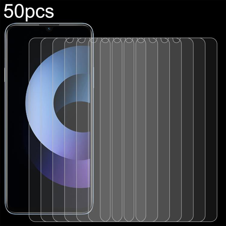 50pcs 0.26mm 9H 2.5D Tempered Glass Film, For Wiko T30 5G, For Wiko Hi Enjoy 80 Pro, For Wiko Hi Enjoy 80S, For Wiko Hi Enjoy 70 Plus, For Wiko T60, For Wiko Hi Enjoy 70, For Wiko T20, For Wiko Hi Enjoy 60s