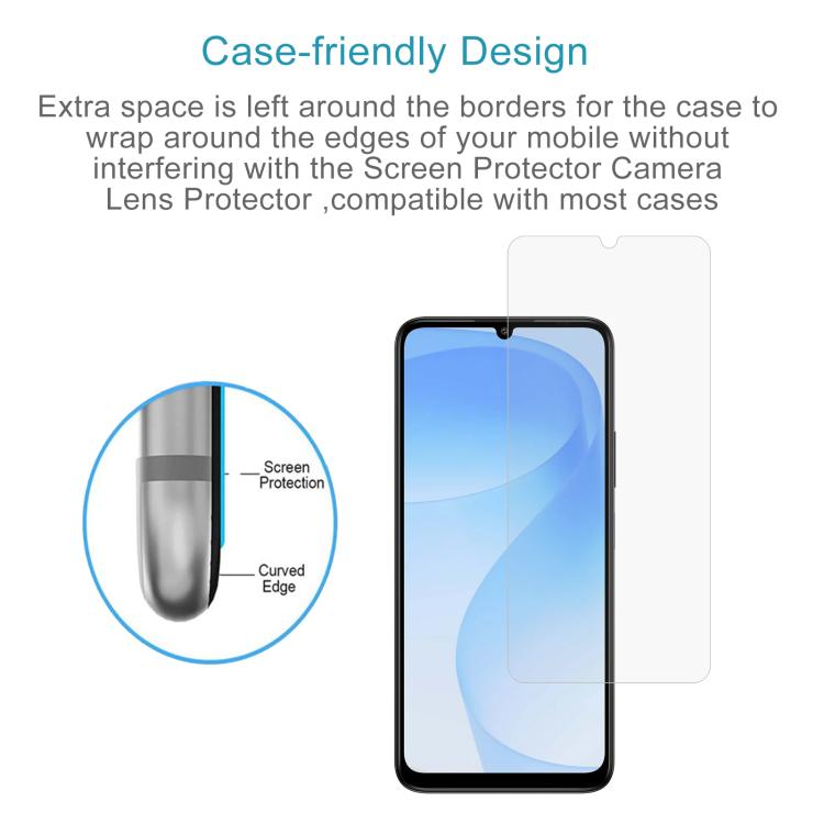 50pcs 0.26mm 9H 2.5D Tempered Glass Film, For Wiko T30 5G, For Wiko Hi Enjoy 80 Pro, For Wiko Hi Enjoy 80S, For Wiko Hi Enjoy 70 Plus, For Wiko T60, For Wiko Hi Enjoy 70, For Wiko T20, For Wiko Hi Enjoy 60s
