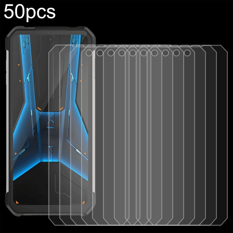 50pcs 0.26mm 9H 2.5D Tempered Glass Film, For Unihertz Titan 2, For Unihertz 8849 Tank 4 Pro / 8849 Tank 4, For Unihertz 8849 Tank 2 Pro, For Unihertz 8849 Tank 3S, For Unihertz Tank 3 Pro 8849