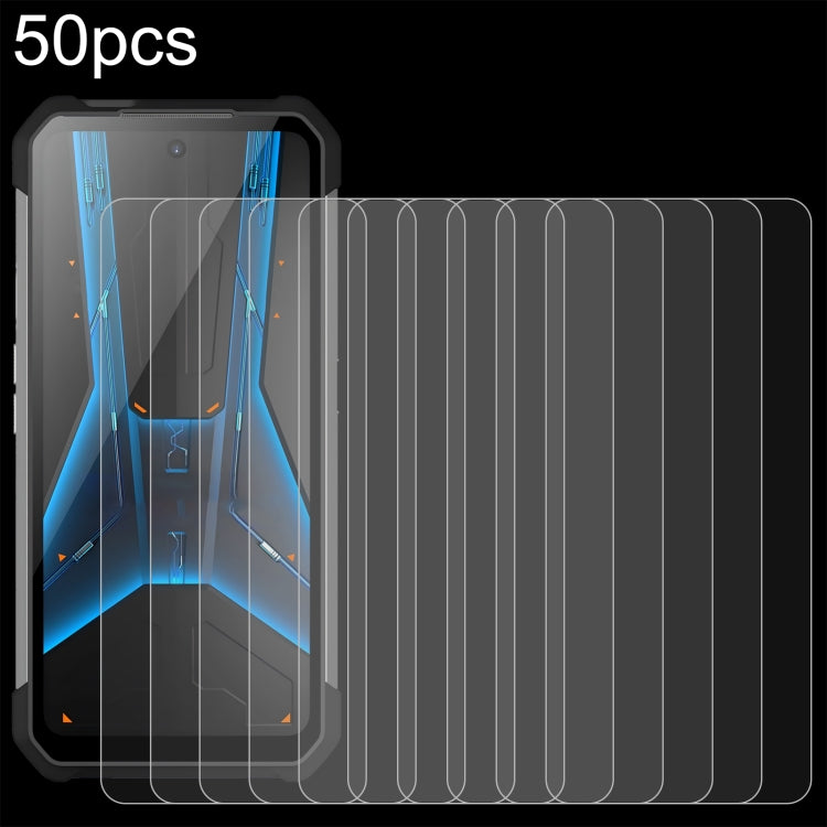50pcs 0.26mm 9H 2.5D Tempered Glass Film, For Unihertz Titan 2, For Unihertz 8849 Tank 4 Pro / 8849 Tank 4, For Unihertz 8849 Tank 2 Pro, For Unihertz 8849 Tank 3S, For Unihertz Tank 3 Pro 8849