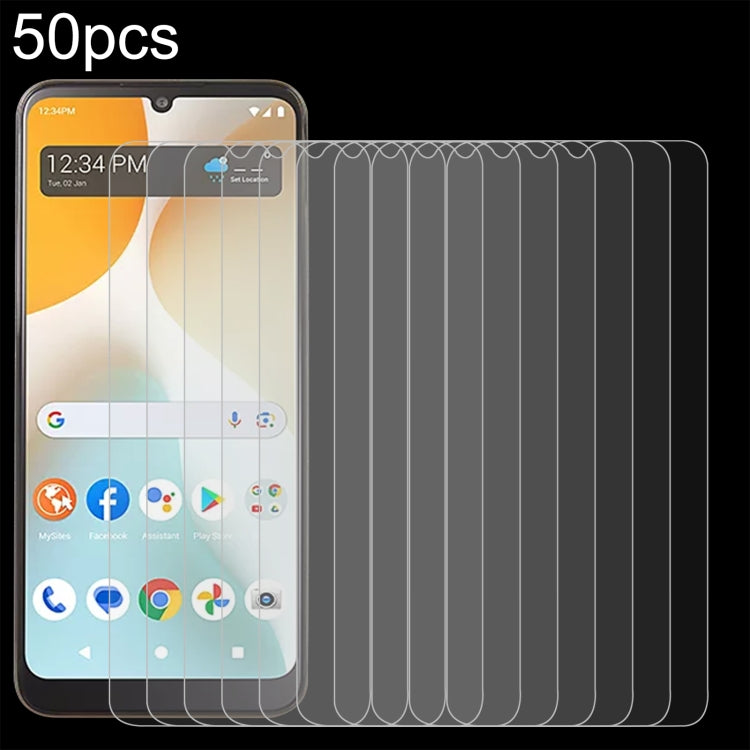 50pcs 0.26mm 9H 2.5D Tempered Glass Film, For BLU G54, For BLU G64, For BLU Bold K50, For BLU C9, For BLU View 5 Pro, For BLU View 5, For BLU View Speed 5G, For BLU View 4, For BLU View 1