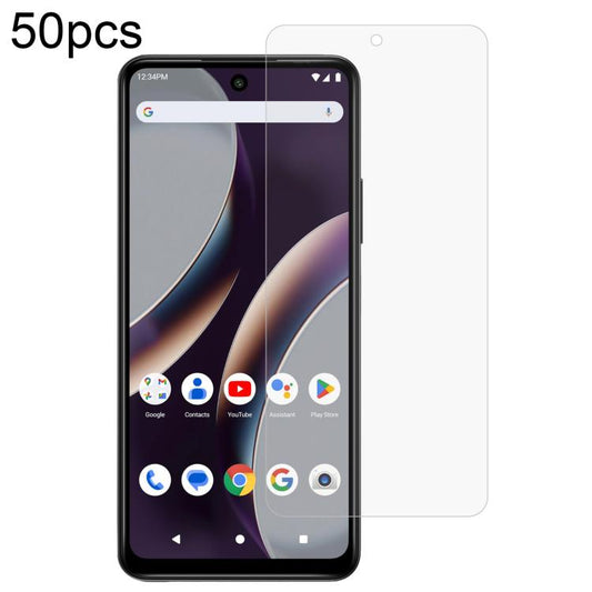 50pcs 0.26mm 9H 2.5D Tempered Glass Film, For BLU Bold K10, For BLU G54, For BLU G64, For BLU Bold K50, For BLU C9, For BLU View 5 Pro, For BLU View 5, For BLU View Speed 5G, For BLU View 4, For BLU View 1