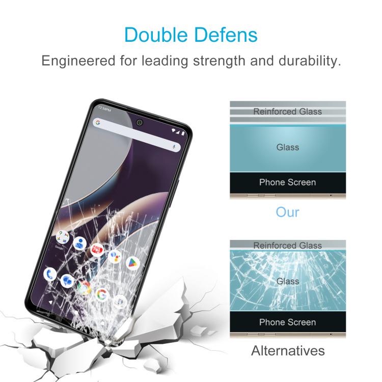 50pcs 0.26mm 9H 2.5D Tempered Glass Film, For BLU Bold K10, For BLU G54, For BLU G64, For BLU Bold K50, For BLU C9, For BLU View 5 Pro, For BLU View 5, For BLU View Speed 5G, For BLU View 4, For BLU View 1