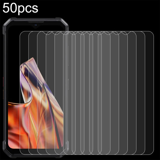 50pcs 0.26mm 9H 2.5D Tempered Glass Film, For Fossibot F106 Pro