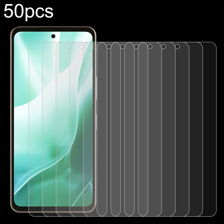 50pcs 0.26mm 9H 2.5D Tempered Glass Film, For Fujitsu Arrows We2, For Fujitsu Arrows We2 Plus