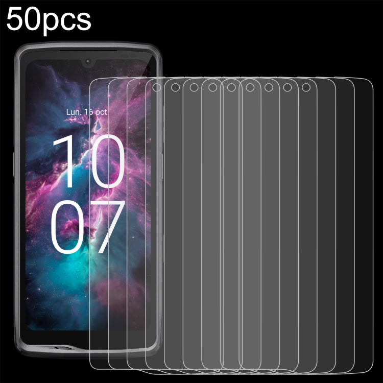 50pcs 3D 0.3mm Fine Hole High Aluminum Tempered Glass Film, For Crosscall Stellar-M6